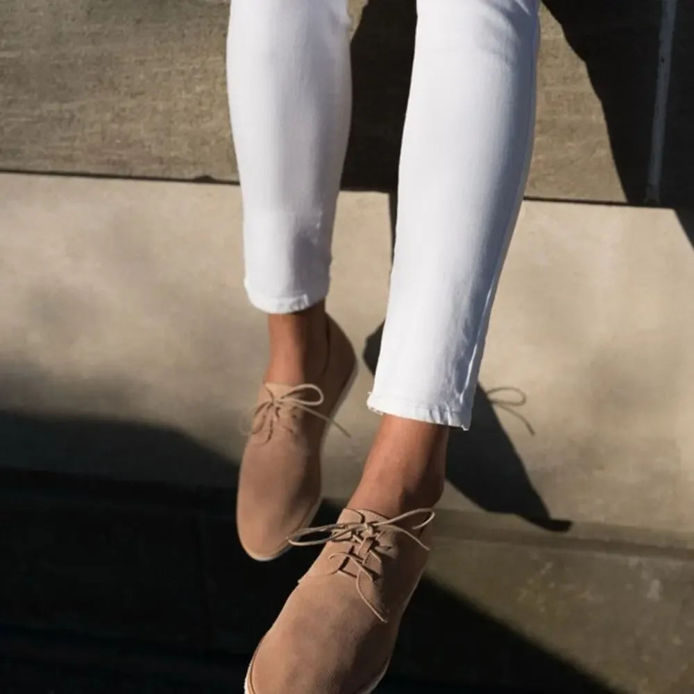 Nisolo Sedona Lightweight Derby Dusty Rose Suede Shoes Women’s 10 NIB